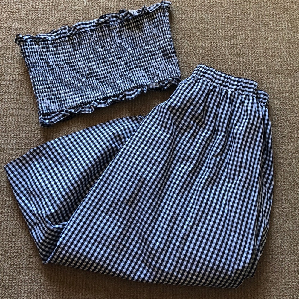 English Factory gingham S two piece set